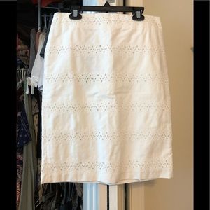 Brand new from Talbots white eyelet skirt